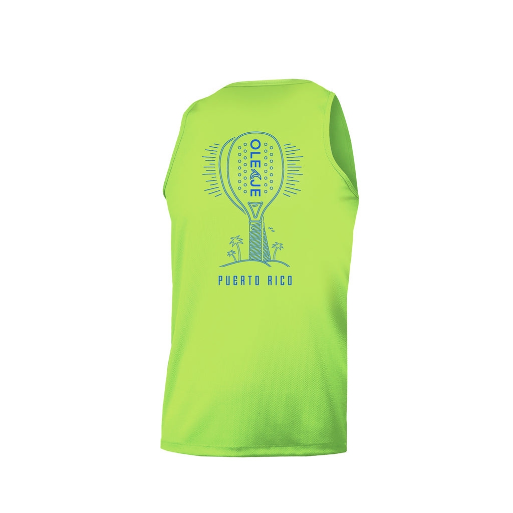 Men Neon Green Tank