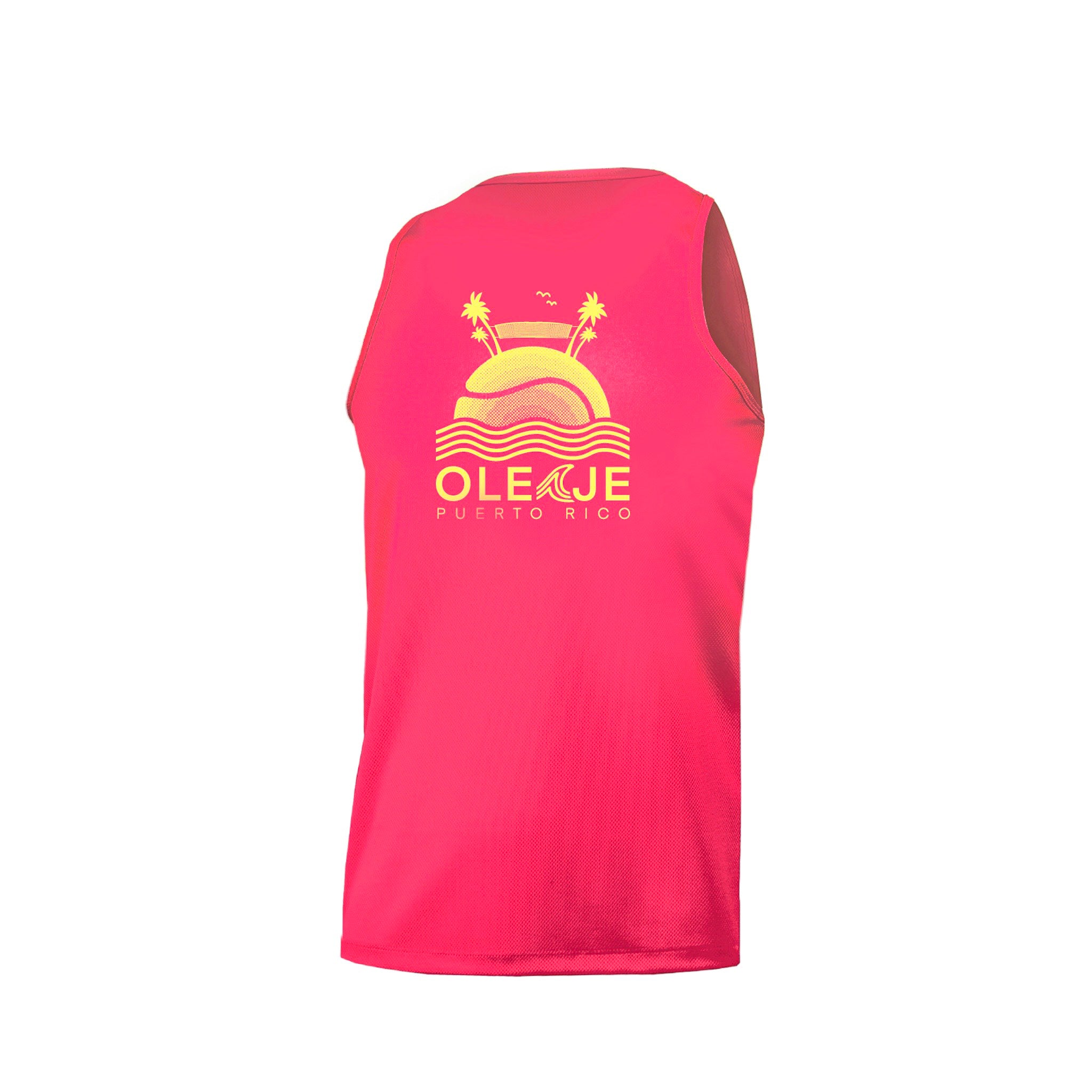 Men Neon Pink Tank