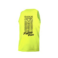 Men Neon Yellow Tank