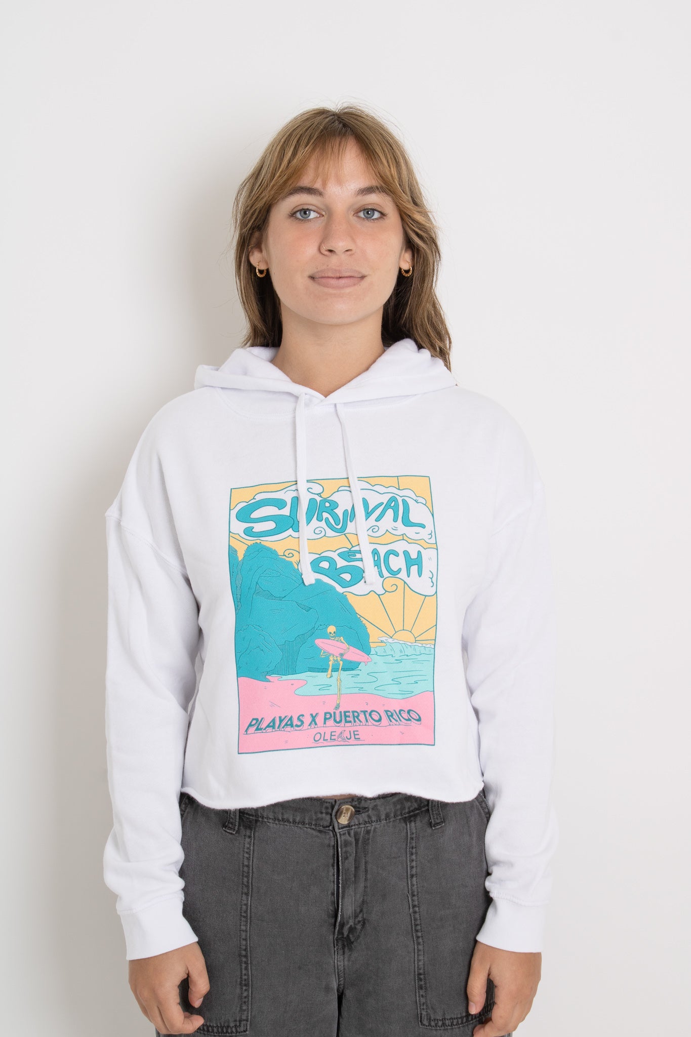 Survival Beach Crop Hoodie