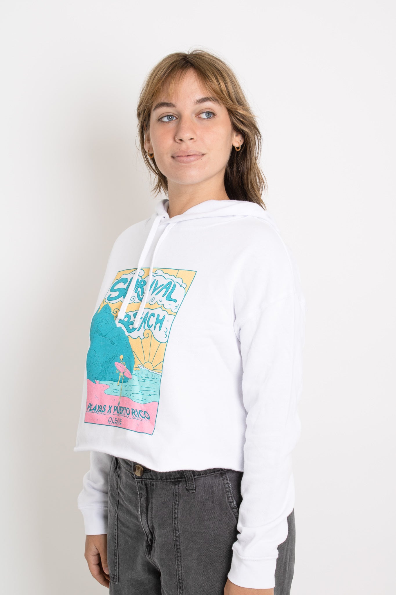 Survival Beach Crop Hoodie
