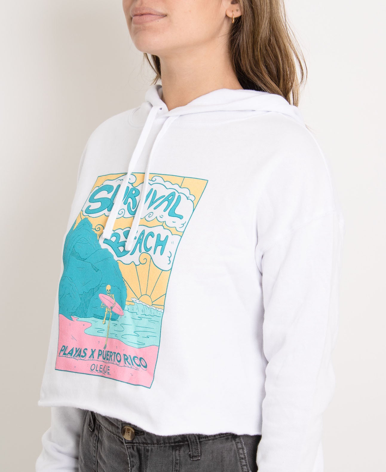 Survival Beach Crop Hoodie
