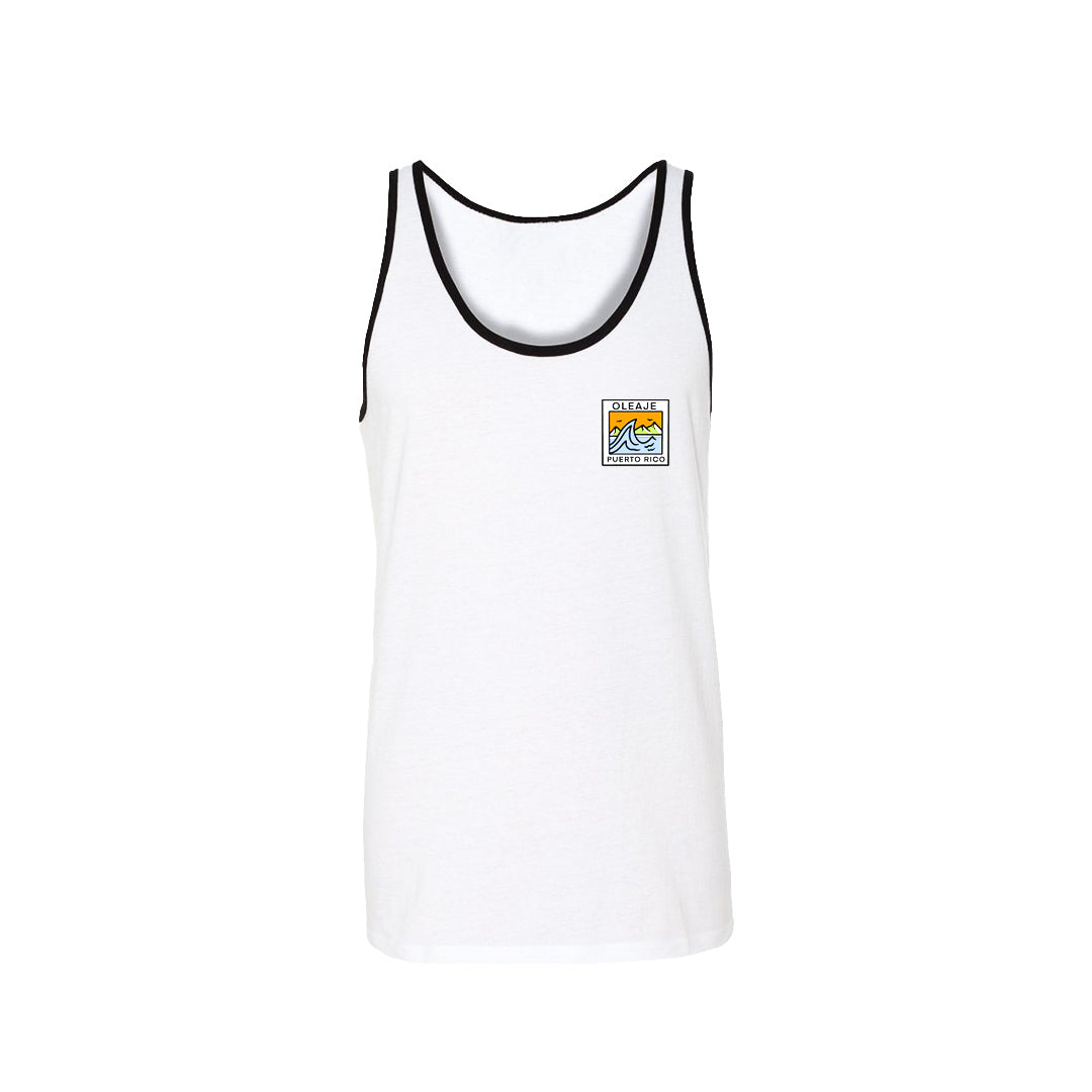 Ride The Wave White Tank